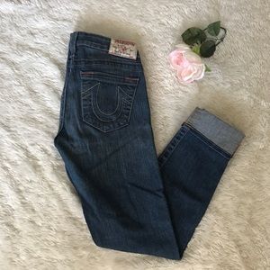 True Religion Straight Leg Ankle Crops